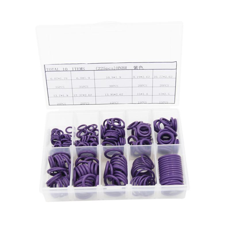 НБР O Ring Valve Rubber Seal Assortment Kit 382 шт. Черные O Rings для гидравлического ремонта